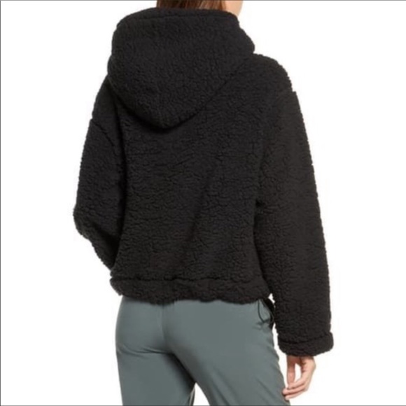 Zella Cassie Faux Shearling Hoodie Jacky Coat M - Picture 3 of 9